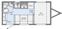 View 2020 Winnebago Micro Minnie 1706FB complete specs and manufacturer brochures