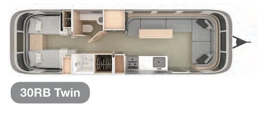 View 2021 Airstream Globetrotter 30RB Twin complete specs and manufacturer brochures