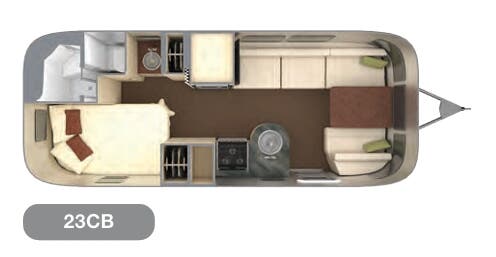 View 2021 Airstream International 23CB complete specs and manufacturer brochures
