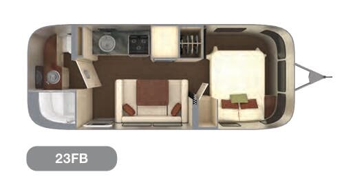View 2021 Airstream International 23FB complete specs and manufacturer brochures