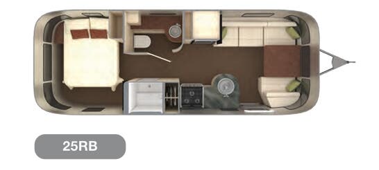 View 2021 Airstream International 25RB complete specs and manufacturer brochures