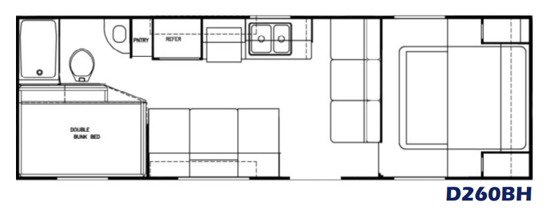 View 2021 Chinook RV Dream D260BH complete specs and manufacturer brochures