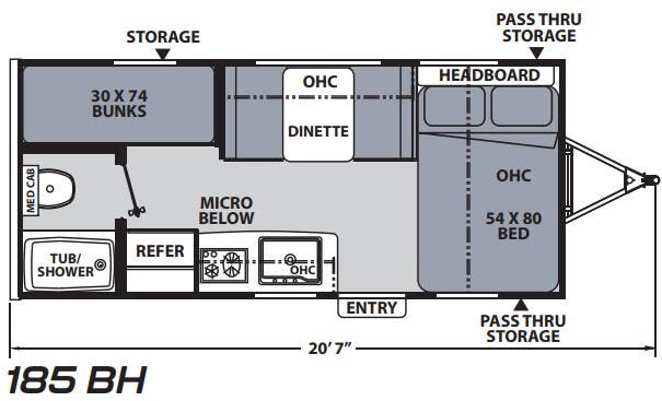 View 2021 Coachmen Apex Nano 185BH complete specs and manufacturer brochures