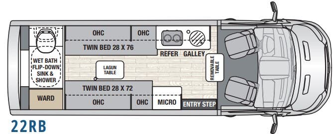 View 2021 Coachmen Beyond 22RB AWD complete specs and manufacturer brochures