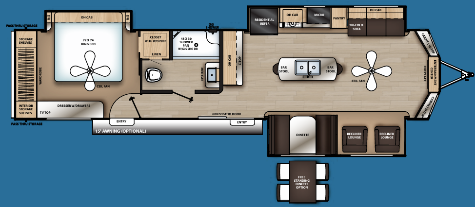 View 2021 Coachmen Catalina Destination 39MKTS complete specs and manufacturer brochures