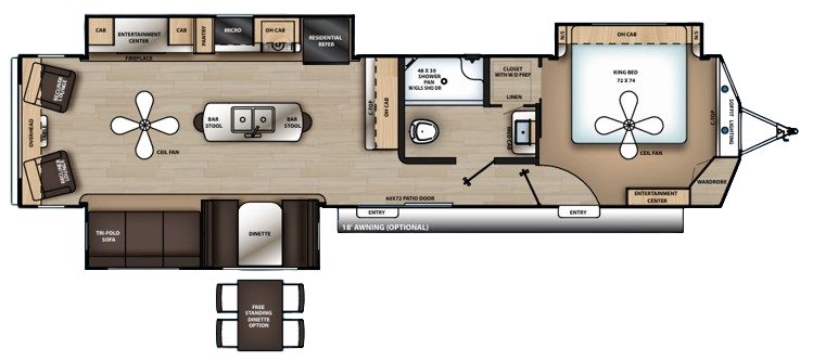 View 2021 Coachmen Catalina Destination 39RLTS complete specs and manufacturer brochures