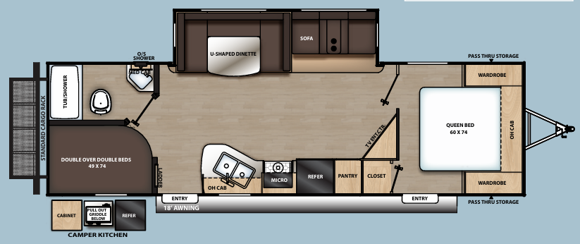 View 2021 Coachmen Catalina Legacy Edition 263BHSCK complete specs and manufacturer brochures