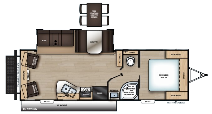 View 2021 Coachmen Catalina Legacy Edition 263RLS complete specs and manufacturer brochures