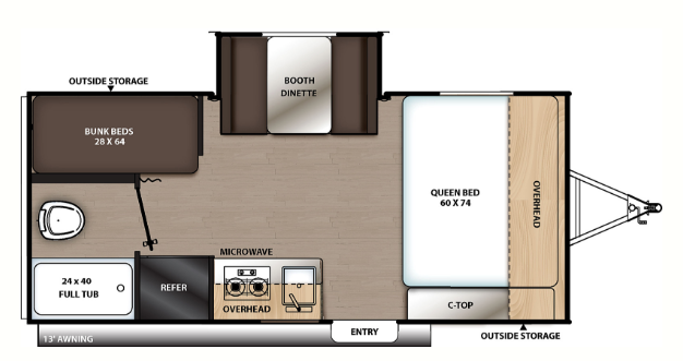 View 2021 Coachmen Catalina Summit Series 7 174BHS complete specs and manufacturer brochures