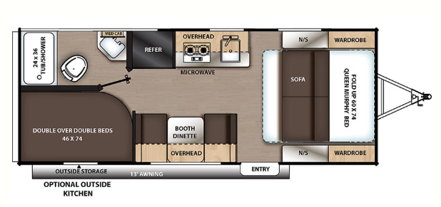 View 2021 Coachmen Catalina Summit Series 7 184DBK complete specs and manufacturer brochures