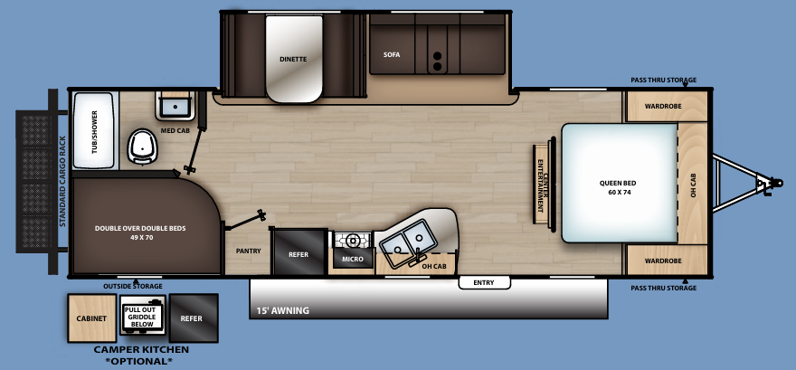 View 2021 Coachmen Catalina Summit Series 8 261BHS complete specs and manufacturer brochures