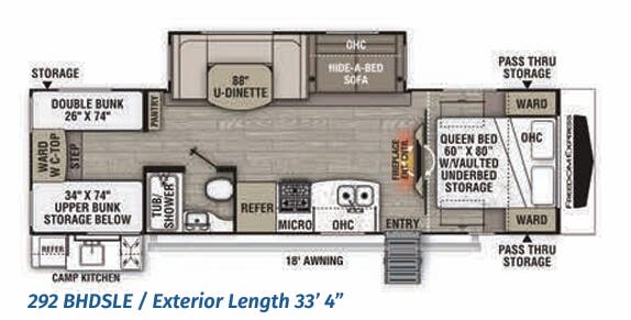View 2021 Coachmen Freedom Express Liberty Edition 292 BHDSLE complete specs and manufacturer brochures