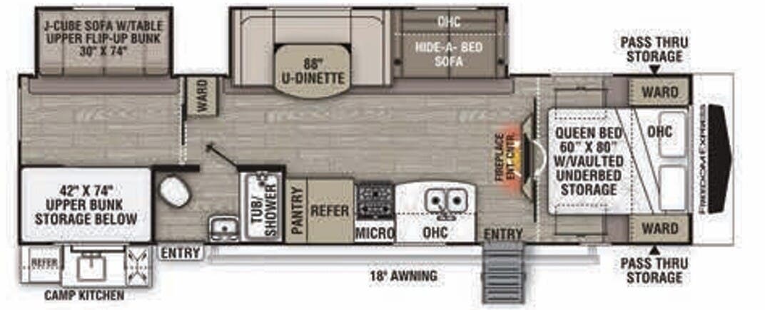 View 2021 Coachmen Freedom Express Maple Leaf Edition 310 BHDSLE complete specs and manufacturer brochures