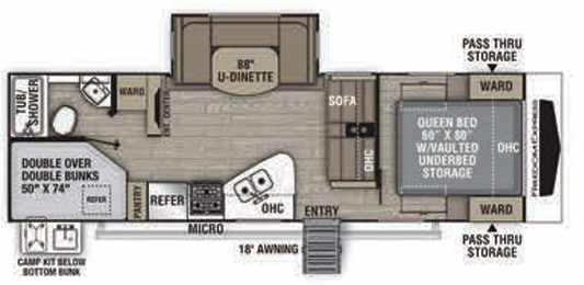 View 2021 Coachmen Freedom Express Ultra Lite 275 BHS complete specs and manufacturer brochures
