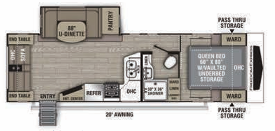 View 2021 Coachmen Freedom Express Ultra Lite 279 RLDS complete specs and manufacturer brochures