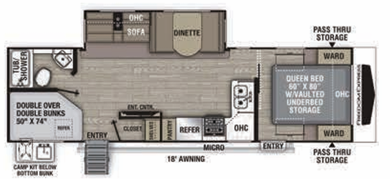 View 2021 Coachmen Freedom Express Ultra Lite 287 BHDS complete specs and manufacturer brochures
