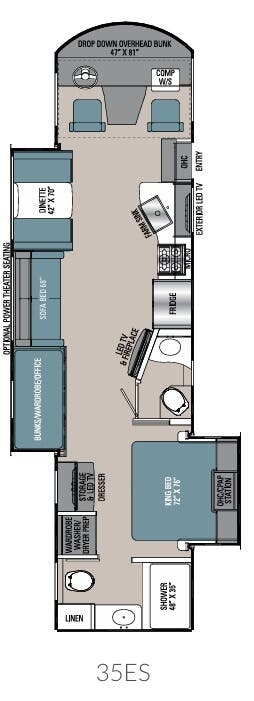 View 2021 Coachmen Mirada 35ES complete specs and manufacturer brochures