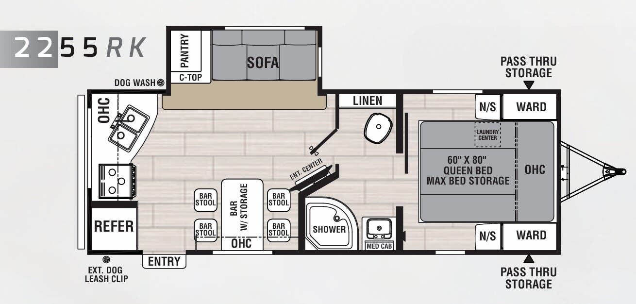 View 2021 Coachmen Northern Spirit 2255RK complete specs and manufacturer brochures