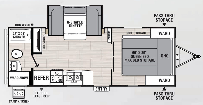 View 2021 Coachmen Northern Spirit XTR 2145RBX complete specs and manufacturer brochures