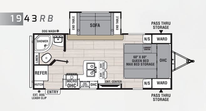 View 2021 Coachmen Spirit 1943RB complete specs and manufacturer brochures