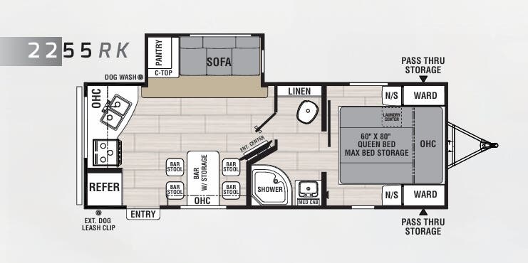 View 2021 Coachmen Spirit 2255RK complete specs and manufacturer brochures