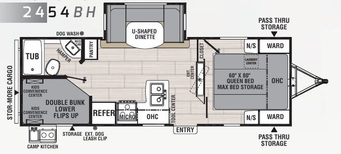 View 2021 Coachmen Spirit 2454BH complete specs and manufacturer brochures