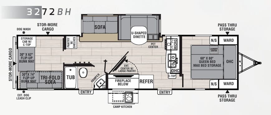 View 2021 Coachmen Spirit 3272BH complete specs and manufacturer brochures