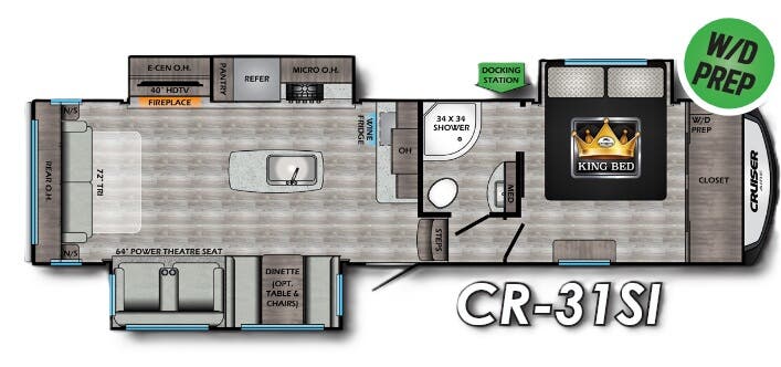 View 2021 CrossRoads Cruiser Aire CR-31SI complete specs and manufacturer brochures