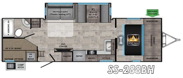 View 2021 CrossRoads Sunset Trail Super Lite SS-288BH complete specs and manufacturer brochures