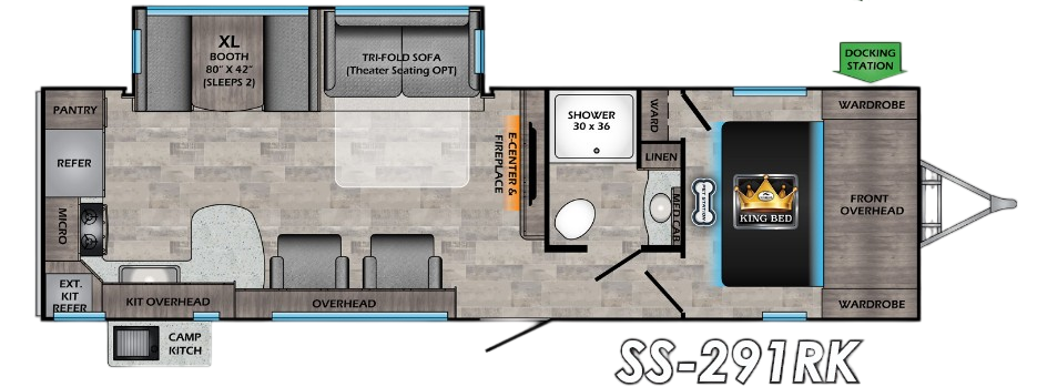 View 2021 CrossRoads Sunset Trail Super Lite SS-291RK complete specs and manufacturer brochures