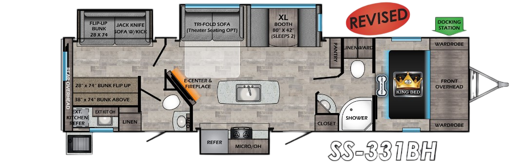 View 2021 CrossRoads Sunset Trail Super Lite SS-331BH complete specs and manufacturer brochures