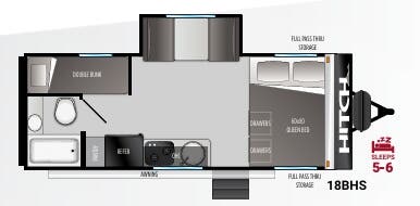 View 2021 Cruiser RV Hitch 18BHS complete specs and manufacturer brochures