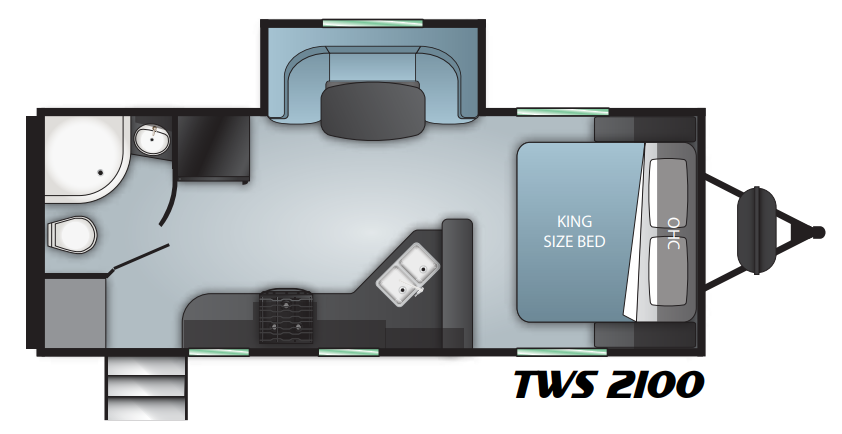 View 2021 Cruiser RV Twilight Signature TWS-2100 complete specs and manufacturer brochures