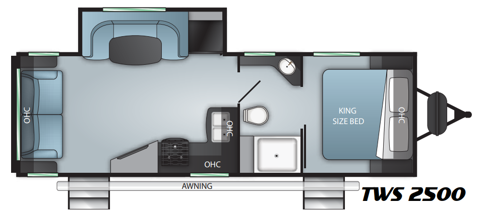 View 2021 Cruiser RV Twilight Signature TWS-2500 complete specs and manufacturer brochures