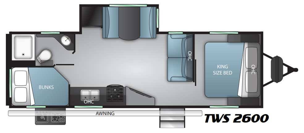 View 2021 Cruiser RV Twilight Signature TWS-2600 complete specs and manufacturer brochures