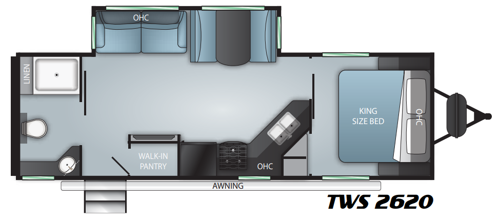 View 2021 Cruiser RV Twilight Signature TWS-2620 complete specs and manufacturer brochures