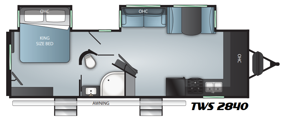 View 2021 Cruiser RV Twilight Signature TWS-2840 complete specs and manufacturer brochures