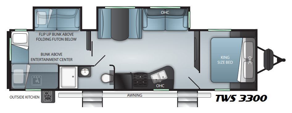 View 2021 Cruiser RV Twilight Signature TWS-3300 complete specs and manufacturer brochures