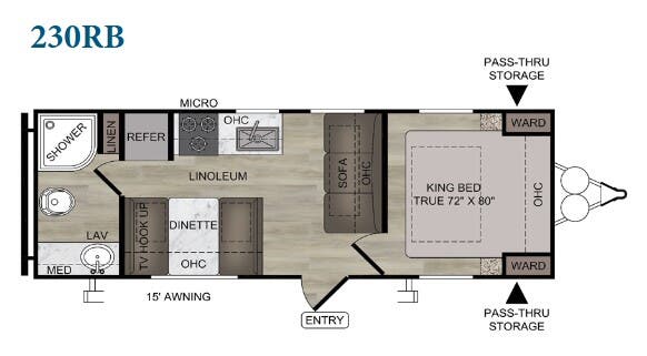 View 2021 East to West Della Terra 230 RB complete specs and manufacturer brochures