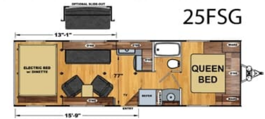 View 2021 Eclipse Attitude 25FSG complete specs and manufacturer brochures