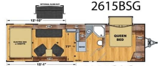 View 2021 Eclipse Attitude 2615BSG complete specs and manufacturer brochures