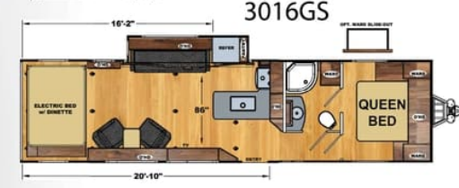 View 2021 Eclipse Attitude 3016SS complete specs and manufacturer brochures
