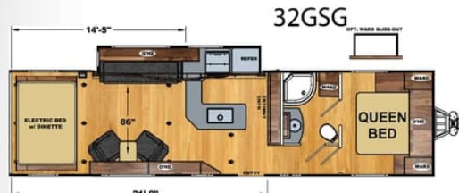 View 2021 Eclipse Attitude 32GSG complete specs and manufacturer brochures