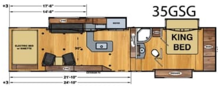 View 2021 Eclipse Attitude 35GSG complete specs and manufacturer brochures