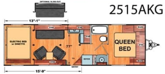 View 2021 Eclipse Iconic 2515AKG complete specs and manufacturer brochures