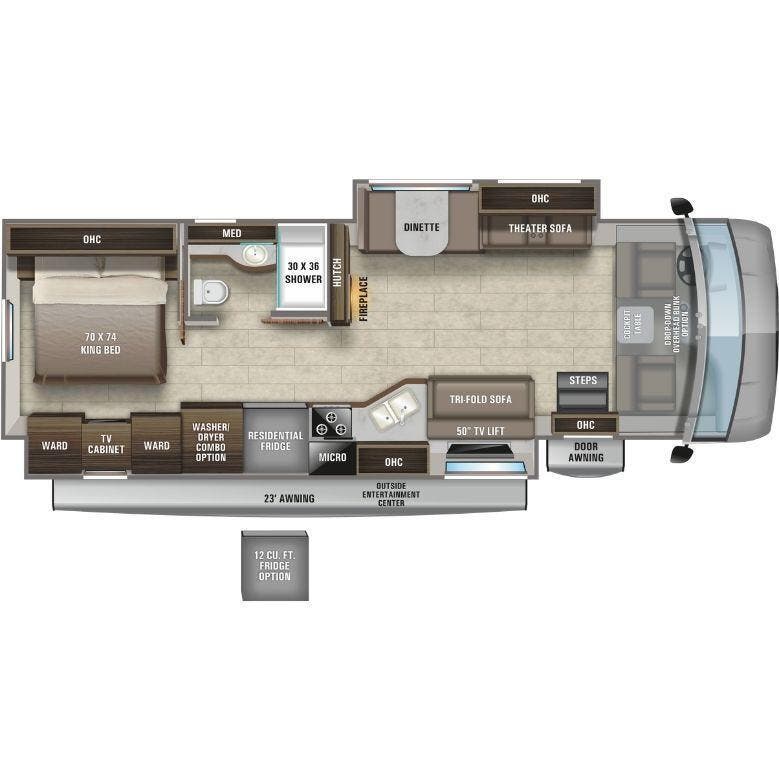 View 2021 Entegra Coach Vision XL 34G complete specs and manufacturer brochures