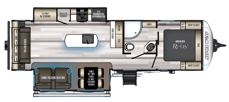 View 2021 Forest River Cherokee Alpha Wolf 26RL-L complete specs and manufacturer brochures