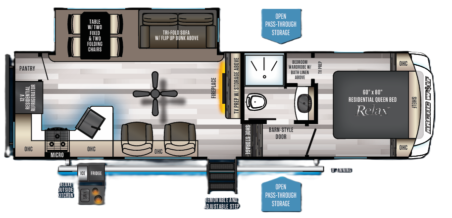 View 2021 Forest River Cherokee Arctic Wolf 271RK complete specs and manufacturer brochures