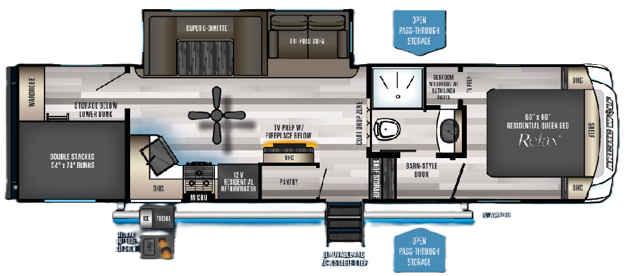 View 2021 Forest River Cherokee Arctic Wolf 287BH complete specs and manufacturer brochures