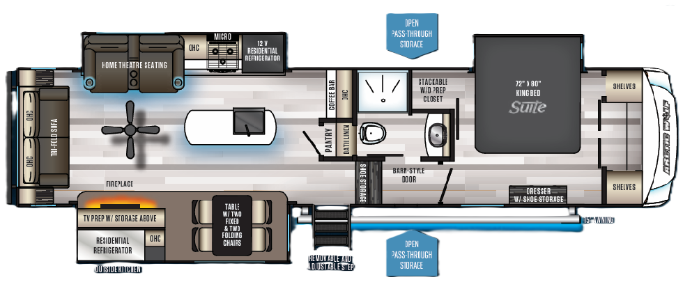 View 2021 Forest River Cherokee Arctic Wolf 3550SUITE complete specs and manufacturer brochures